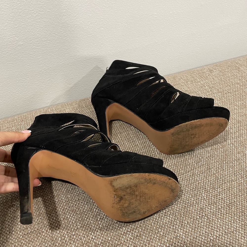 H&M Black Stiletto Heels with Cutout Straps - Picture 3 of 4